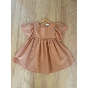 Jamie Kay Cotton Dress Peach 4T